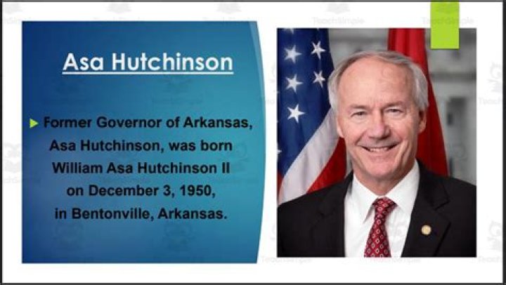 Asa Hutchinson Biography, Age, Height, Wife, Net Worth, Family