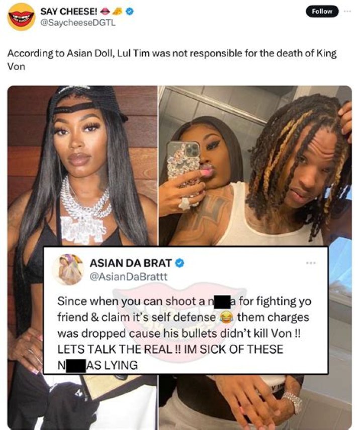 Asian Doll Thanks Lil Durk For Clearing Her Name In King Von's Death