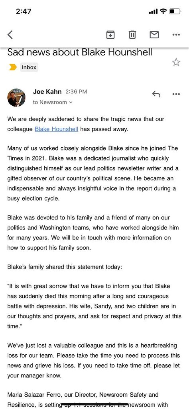 Blake Hounshell Wife: Meet Sandy Choi