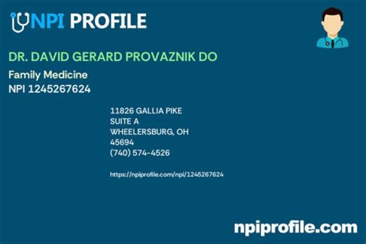 Dr. David Provaznik, DO – Wheelersburg, OH