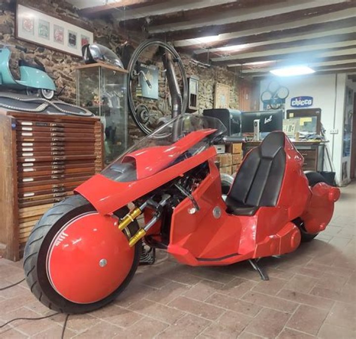 From Akira, the Kaneda motorcycle becomes real with this amazing replica