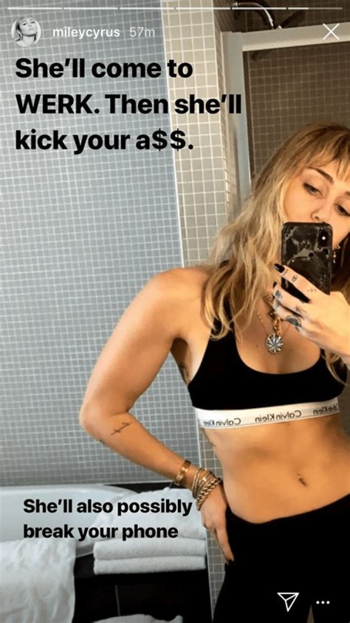 Hannah Ab-tana! Miley Cyrus Flaunts Her Toned Tummy on Instagram