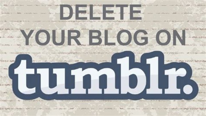 How to delete tumblr blog
