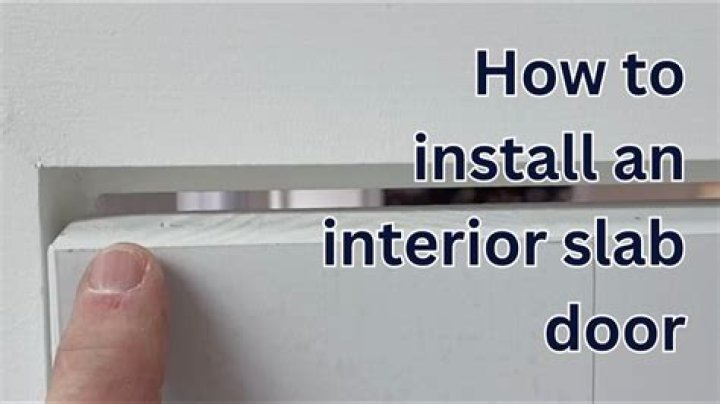 How to install a slab door