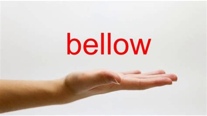 How to pronounce bellow