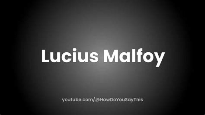 How to pronounce lucius malfoy