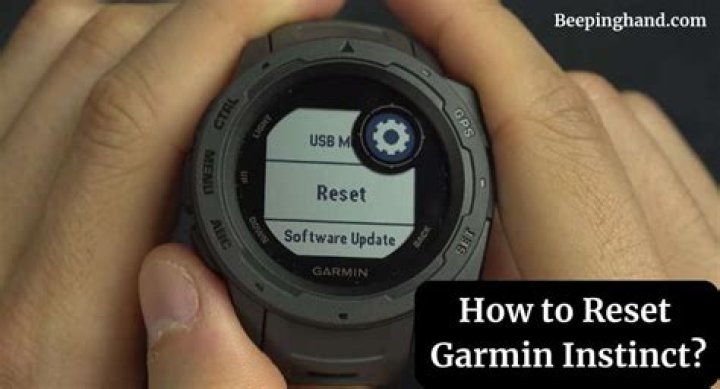 How to reset garmin instinct