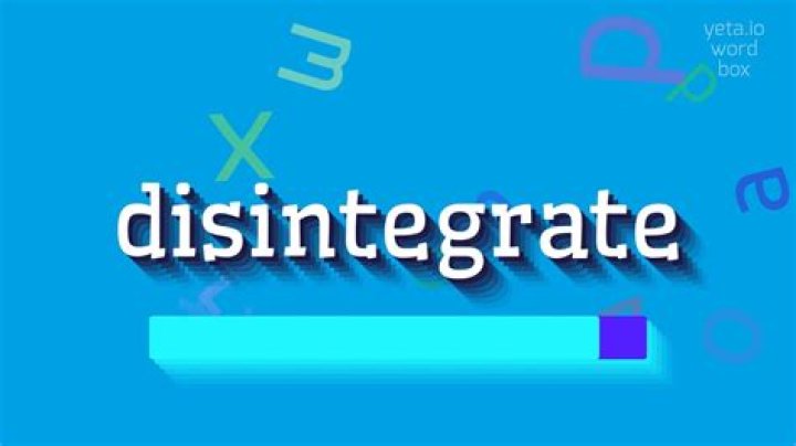 How to spell disintegrate