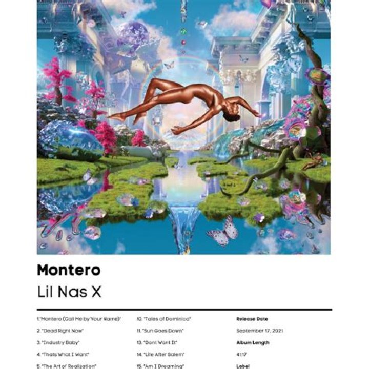 Lil Nas X Goes Nude For "MONTERO" Album Cover