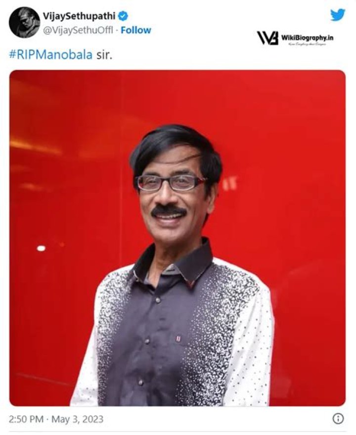Manobala Biography, Age, Height, Wife, Net Worth, Family