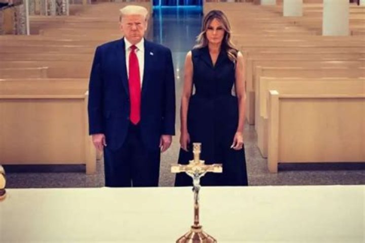 Melania Trump Wore Dior To Honor Saint John Paul II With President Donald Trump