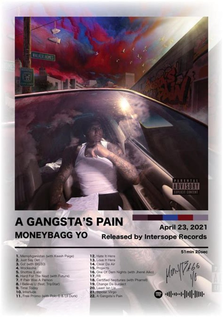 MoneyBagg Yo's "A Gangsta's Pain" Gets A Major Boost In Its First Week Sales Projections