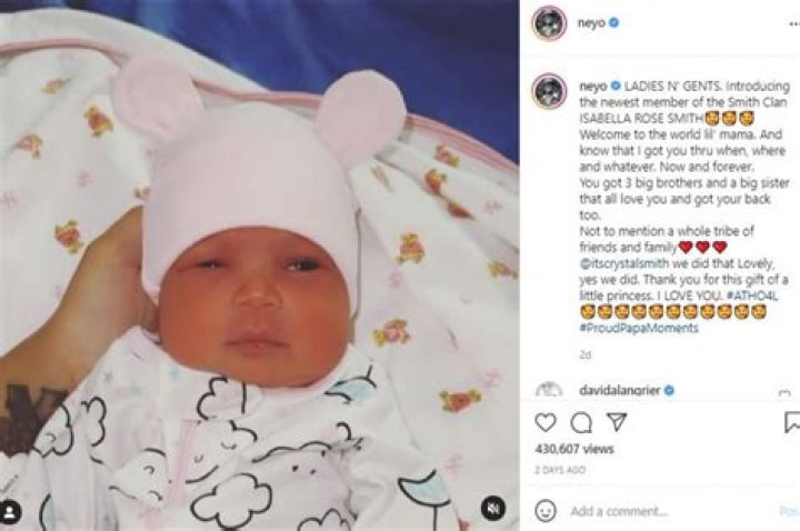 Ne-Yo Introduces Newborn Daughter To Instagram Followers With Heartfelt Post