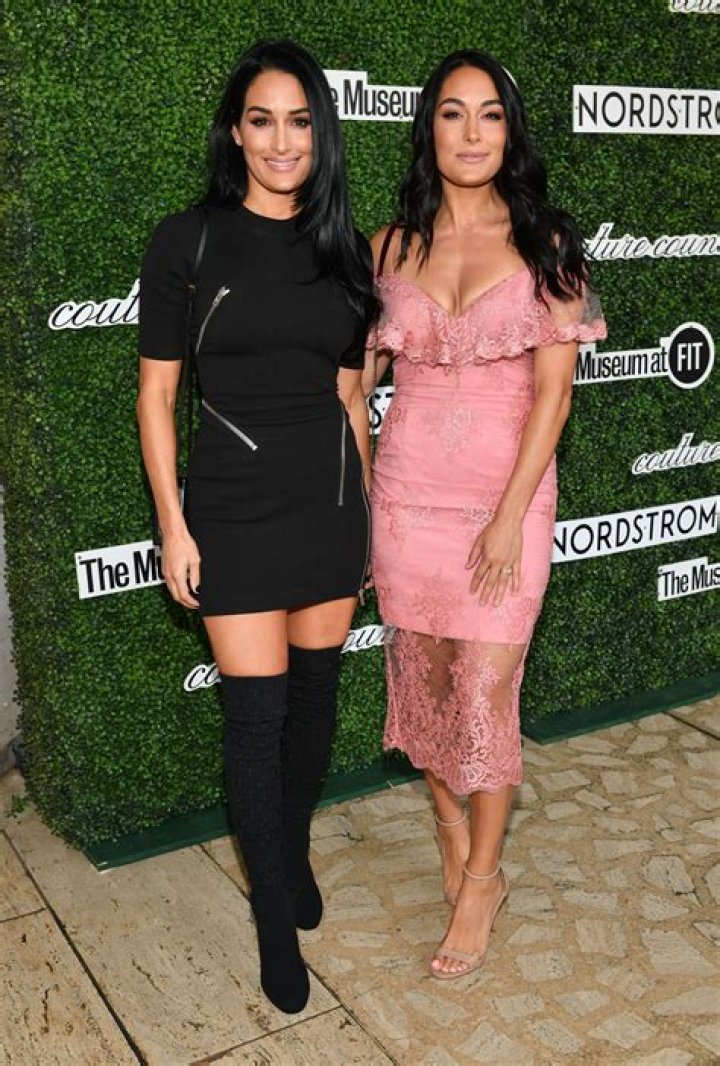 Nikki Bella and Twin Sis Brie Stun in Contrasting Outfits at Couture Council Award Luncheon