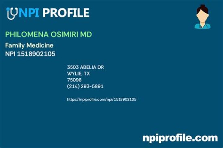 Dr. Philomena Osimiri, MD – Wylie, TX
