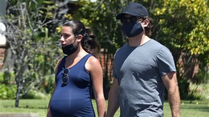 Pregnant Lea Michele Flaunts Her Baby Bump While Out and About With Husband Zandy Reich