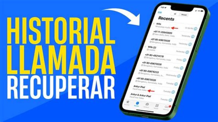 ¿Puedo recuperar el historial de llamadas borradas?