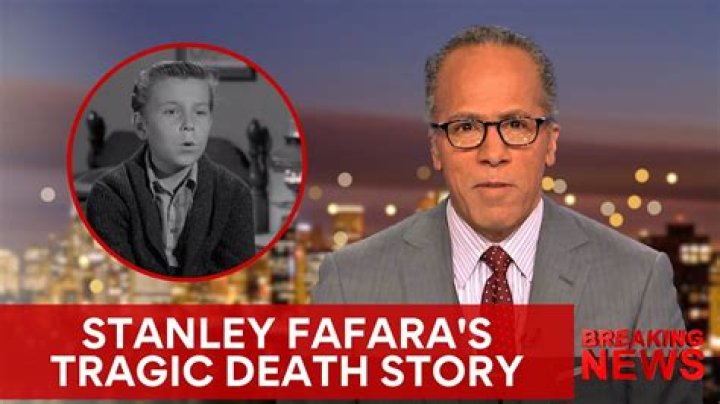 Stanley Fafara biografía, edad, altura, esposo, net worth, familia