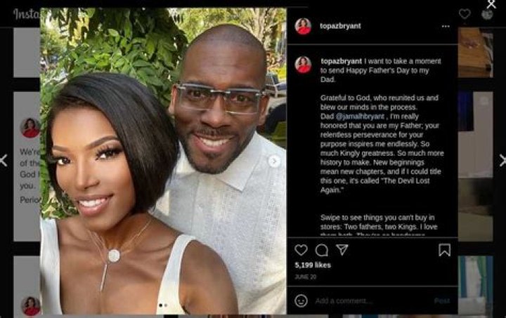 Topaz Bryant: Jamal Age, Wiki, Biography, Bryant’s Daughter , Instagram