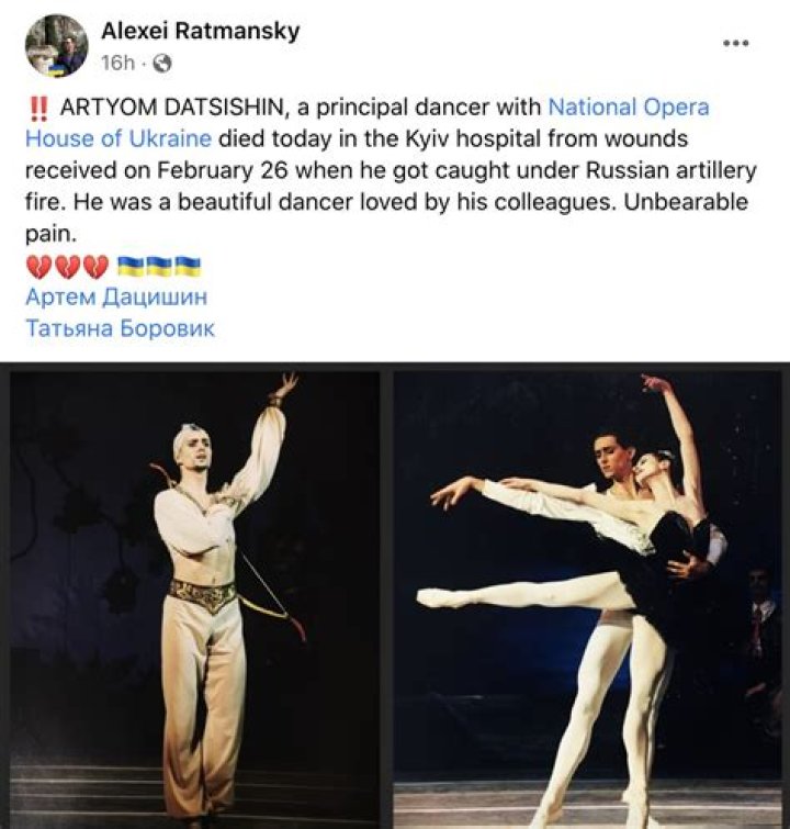 
Ukraine Ballet Dancer Artem Datsishin Died Three Days After Shelling Attack, Here Is What Happened To Him 