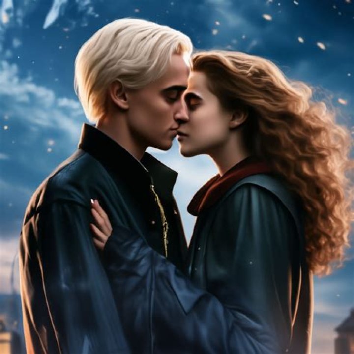What book does Draco kiss Hermione?