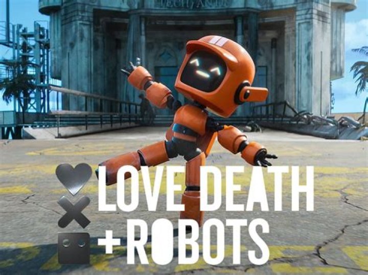 What do the symbols mean at the beginning of love death and robots?