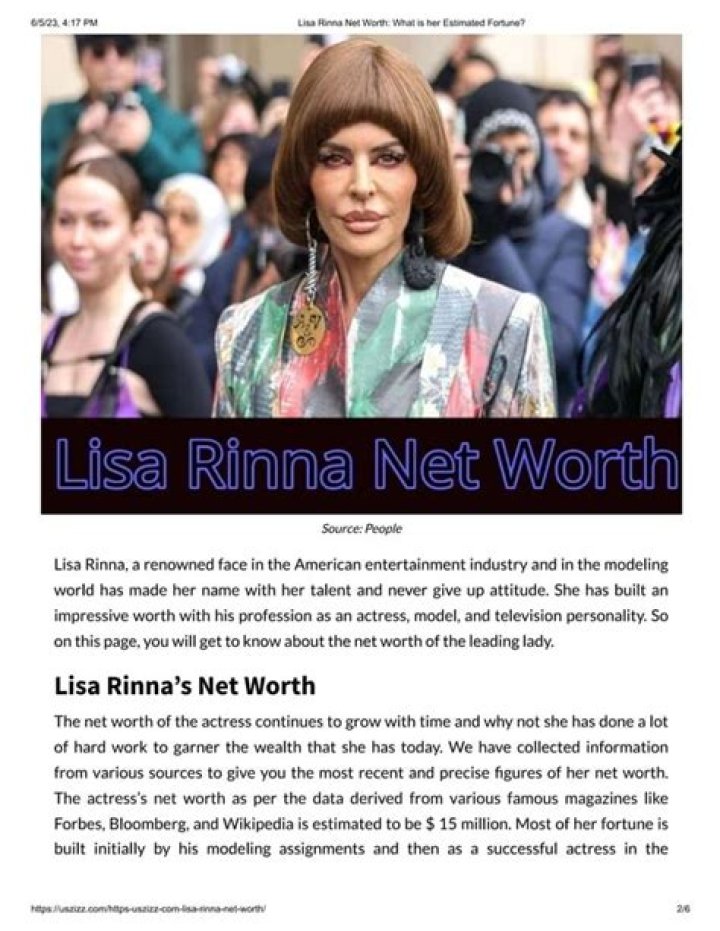 What is Lisa Rinna net worth? – Celebrity.fm – #1 Official Stars, Business & People Network, Wiki, Success story, Biography & Quotes
