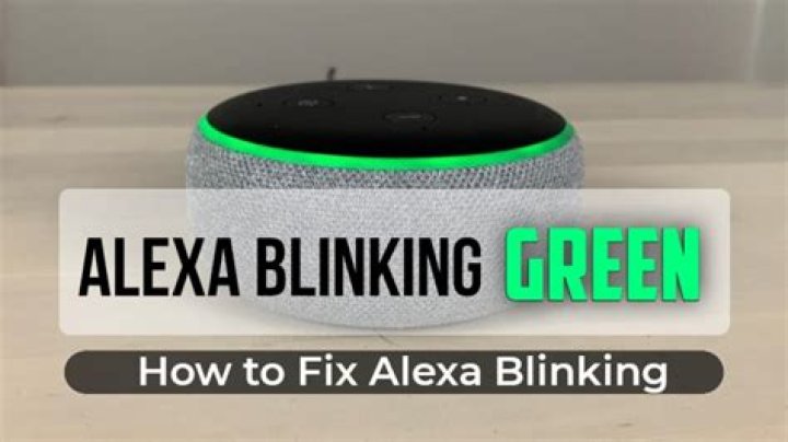 Why is Alexa green light spinning?